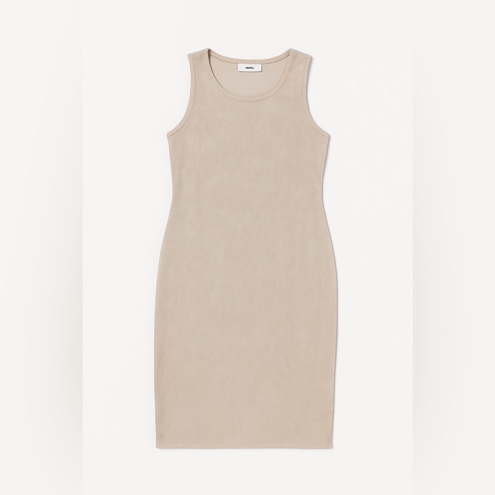 Elegant Cream Sleeveless Dress